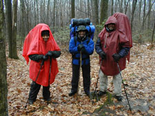 Valerie, Brad, Troy Backpacking